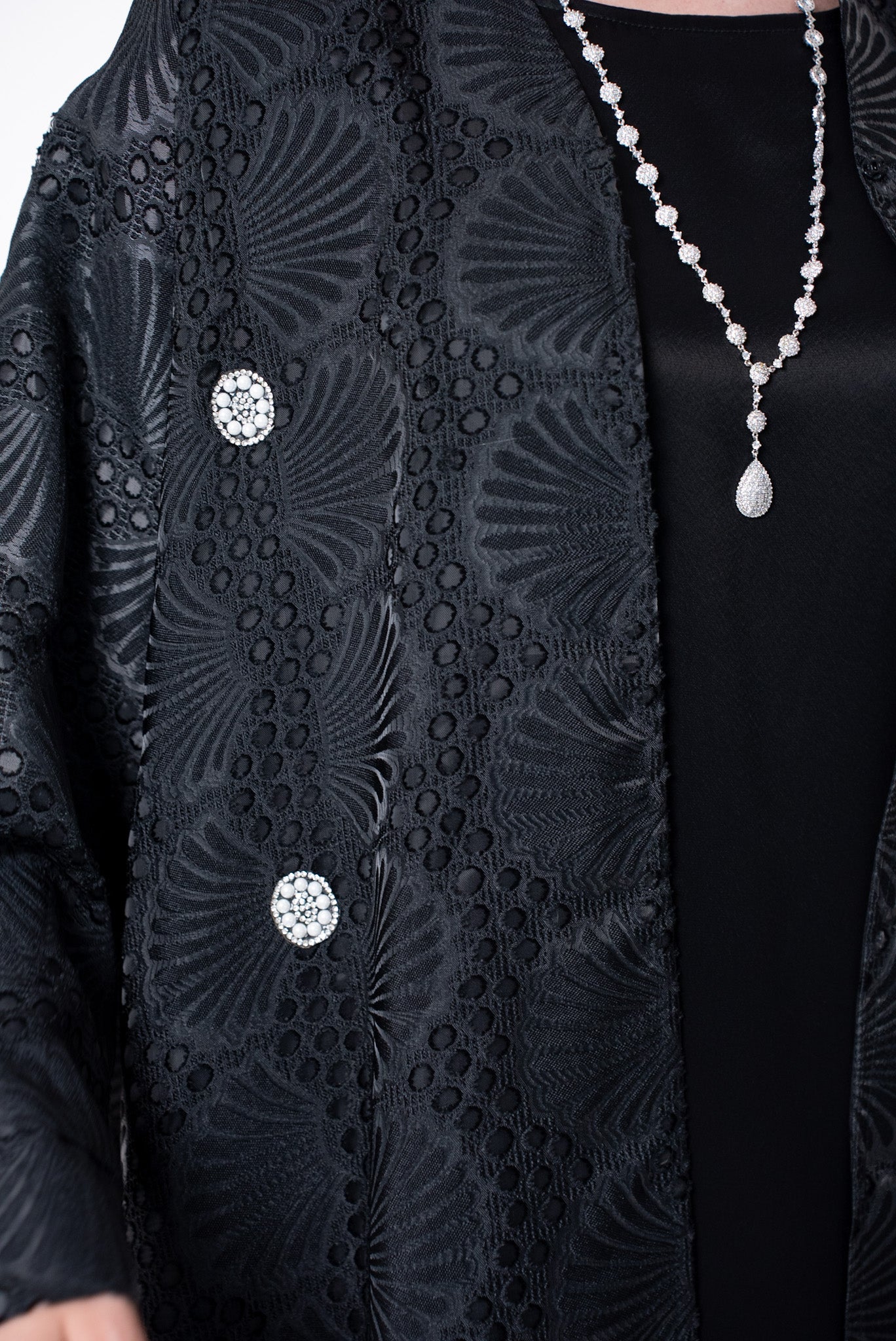 Pearl abaya Bisht