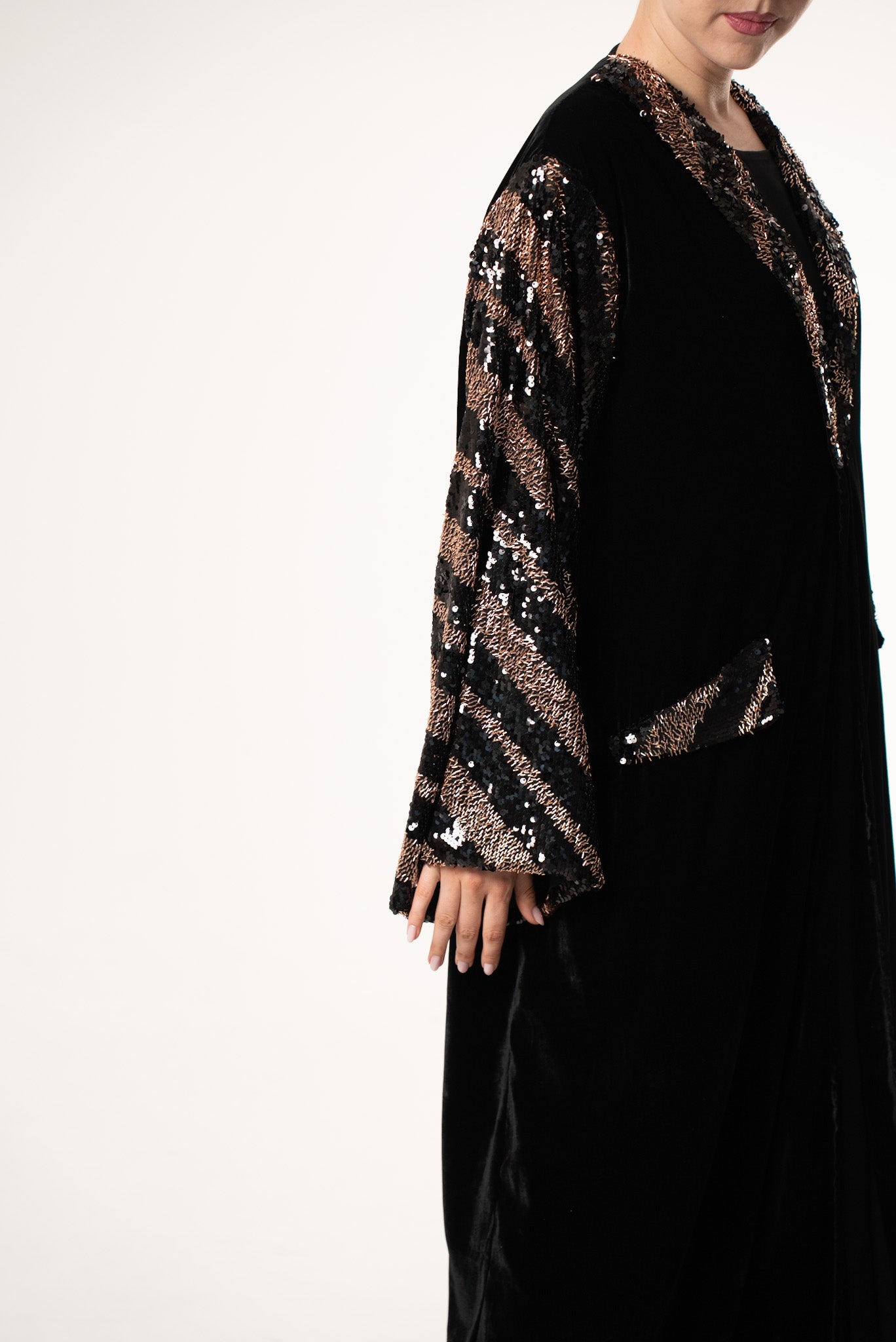 Black velvet  and Gold sequence