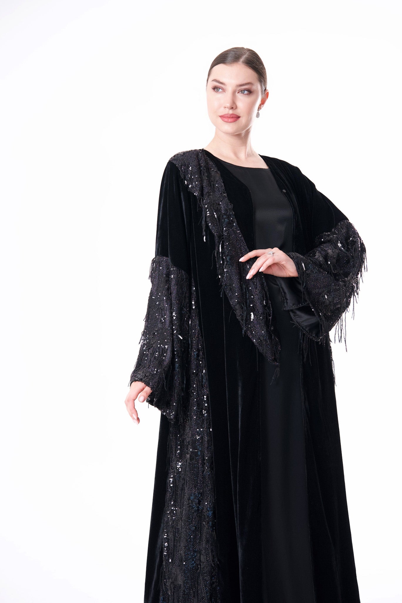 Black velvet and sequence