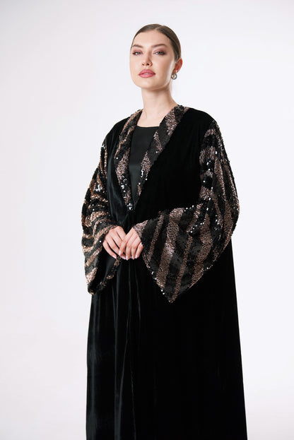 Black velvet  and Gold sequence