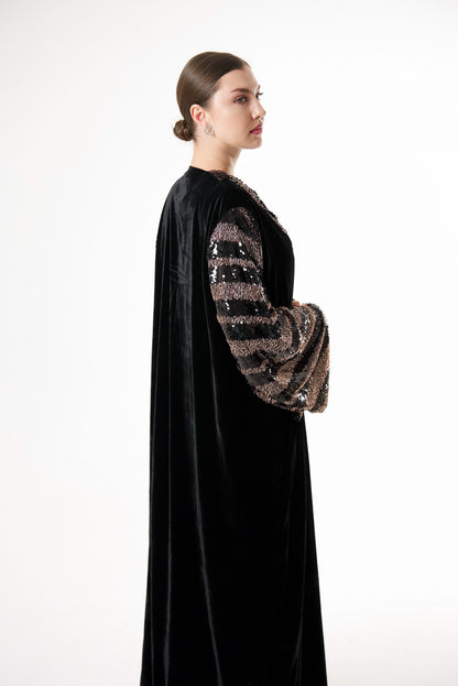 Black velvet  and Gold sequence