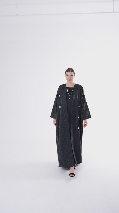 Pearl abaya Bisht